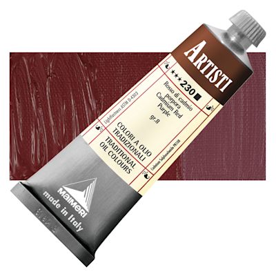 Maimeri Artisti Oil Color - Cadmium Red Purple, 60 ml tube