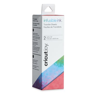 Cricut Joy Infusible Ink Patterned Transfer Sheets - Watercolor Splash, 4-1/2" x 12", Package of 2 (In packaging)
