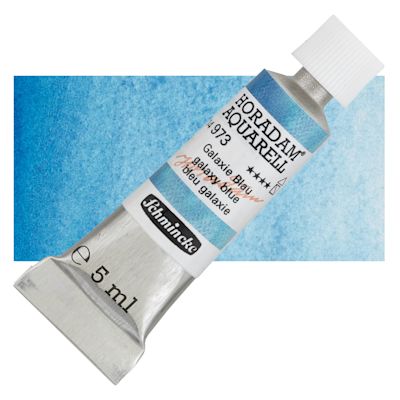 Schmincke Horadam Aquarell Artist Watercolor - Galaxy Blue, 15 ml, Tube with Swatch