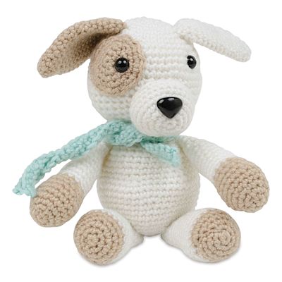 Needle Creations Crochet Kit - Dog, sample of finished crochet