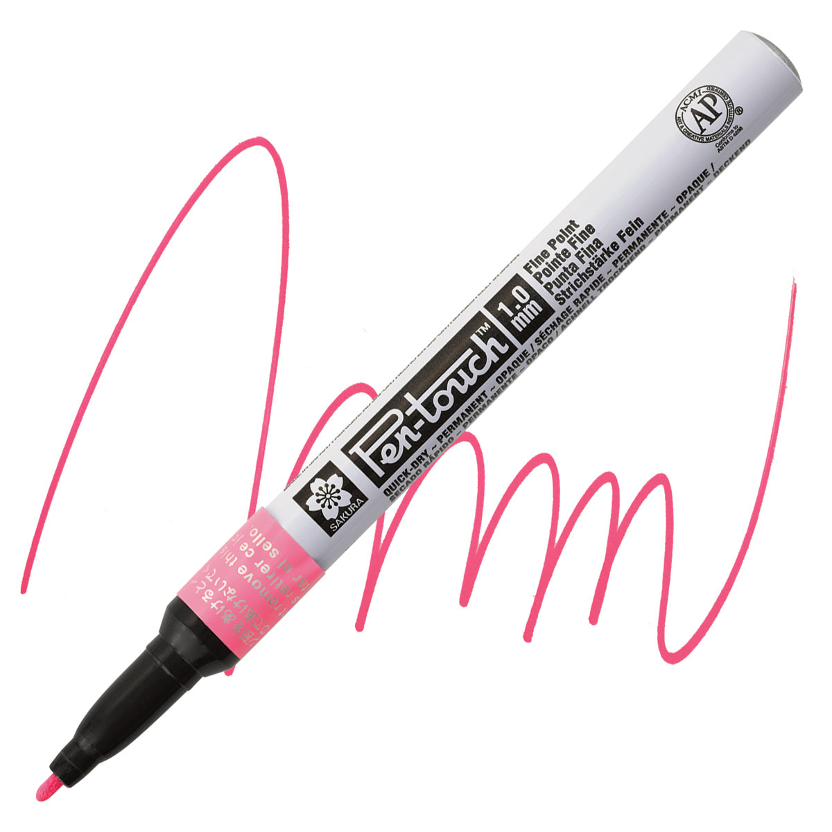 Sakura Pen Touch Paint Marker Fine Tip Fluorescent Pink Blick Art