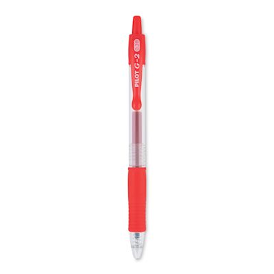 Pilot G2 Gel Pen - 0.38 mm, Red, Ultra Fine