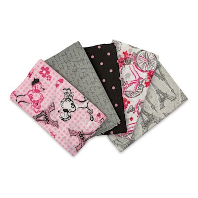 Fabric Palette Pre-Cut Fabric - Summertime in Paris Bundle, Package of 5, 18" x 21" (Assorted fabrics)