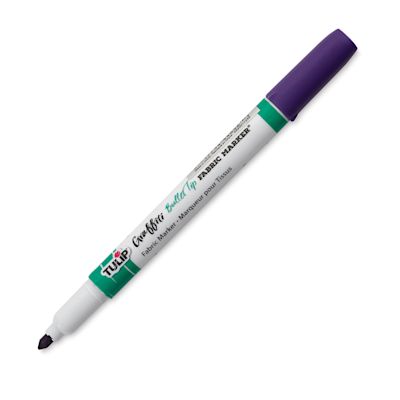 Tulip Graffiti Bullet Tip Fabric Marker - Purple (Cap off)