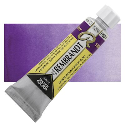 Rembrandt Artist Watercolors - Quinacridone Purple Bluish, 10 ml tube