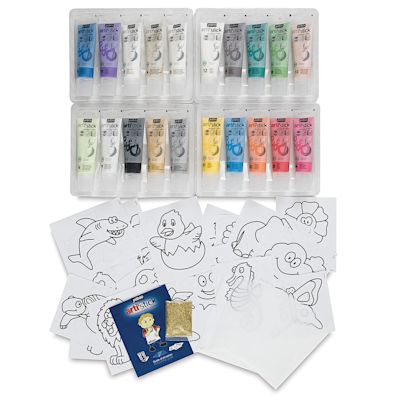 Pebeo Arti' Stick Window Color - Super Set, Set of 20 Colors, 75 ml tubes (set contents)