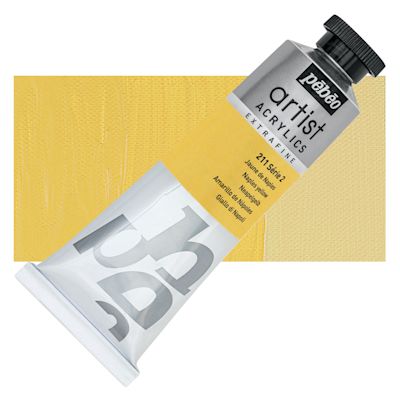 Pebeo Extra-Fine Artist Acrylics - Naples Yellow, 60 ml tube