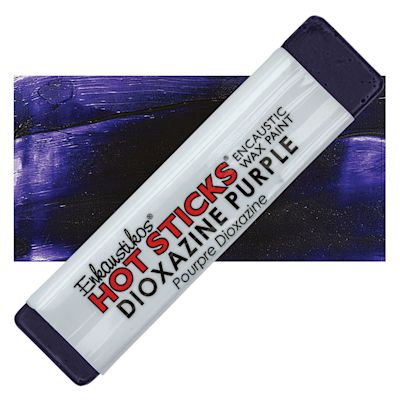 Enkaustikos Hot Sticks Encaustic Wax Paints - Dioxazine Purple, 13 ml stick