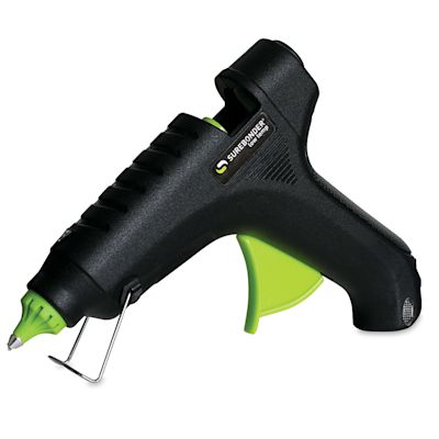 Low Temperature Trigger-Fed Glue Gun - Side view of Glue Gun on stand