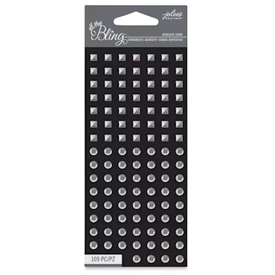 Jolee's Boutique All That Bling Mini Adhesive Studs - Silver