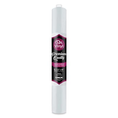 PA Vinyl Removable Vinyl - Matte White, 12" W x 48" L