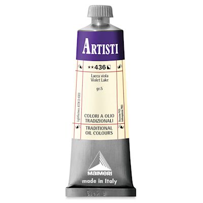 Maimeri Artisti Oil Colors - 60 ml tube of Violet Lake upright