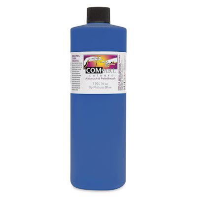 Iwata Com-Art Airbrush Color - 16 oz, Opaque Phthalo Blue