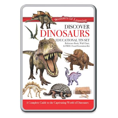 Waypoint Geographic Wonders of Learning Tin Set - Front of the Dinosaurs Tin
