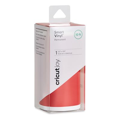 Cricut Joy Permanent Smart Vinyl - Tomato Red, 5-1/2" x 10 ft, Roll (In packaging)