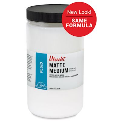 New look! Same formula - Utrecht Acrylic Medium - Matte Medium, 32 oz