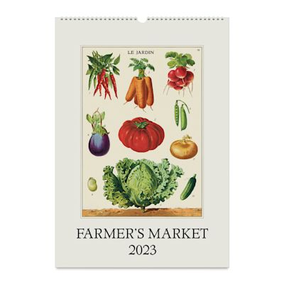 Cavallini 2023 Wall Calendar - Farmers Market (Front cover)