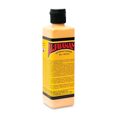 Alpha6 Alphanamel Lettering Enamel - Blush, 236.6 ml, Bottle