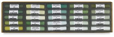 Mount Vision Soft Pastels and Sets - Landscape Green Set of 25