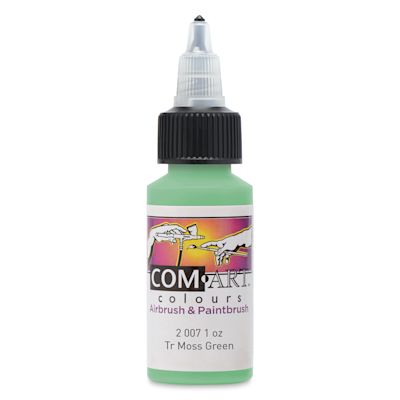 Iwata Com-Art Airbrush Color - 1 oz, Transparent Moss Green