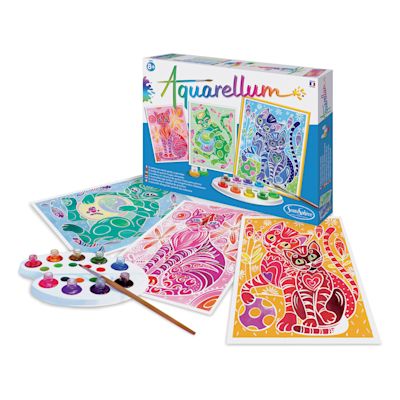 Sentosphere Aquarellum Paint Set-Cats