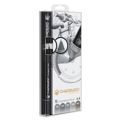 Chameleon Color Tones Gray Tones Markers, Set of 5 Outside of Package