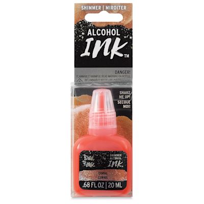 Brea Reese Shimmer Alcohol Ink - Coral, 20 ml (in packaging)