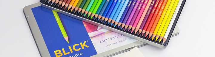 Blick studio colored pencils hero banner