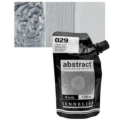 Sennelier Abstract Acrylic - Iridescent Silver, 120 ml pouch
