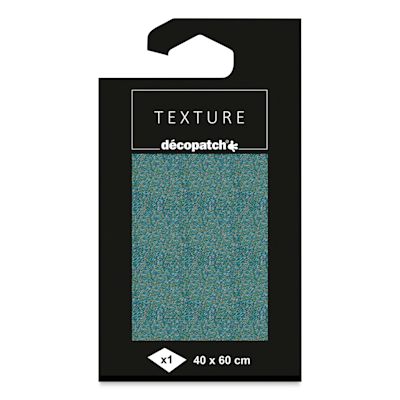 DecoPatch Foil Paper - Teal with Blue and Pink Squiggles, 16" x 24"