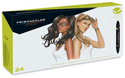 Prismacolor Premier Double-Ended Brush Tip Markers Portrait, Set of 24. In package.
