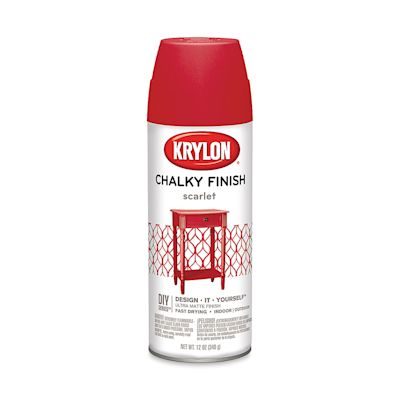 Krylon Chalky Finish Spray Paint - Scarlet