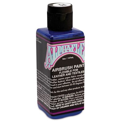 Alpha6 AlphaFlex Airbrush Textile and Leather Paint - Dark Purple, 5 oz