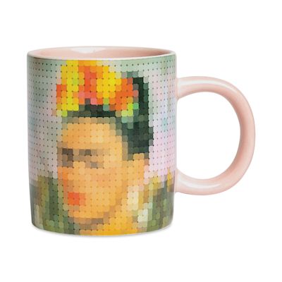 Frida Kahlo Pixel Art Mug (front of mug)