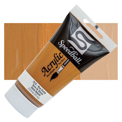 Speedball Acrylics - Raw Sienna, 2.5 oz tube