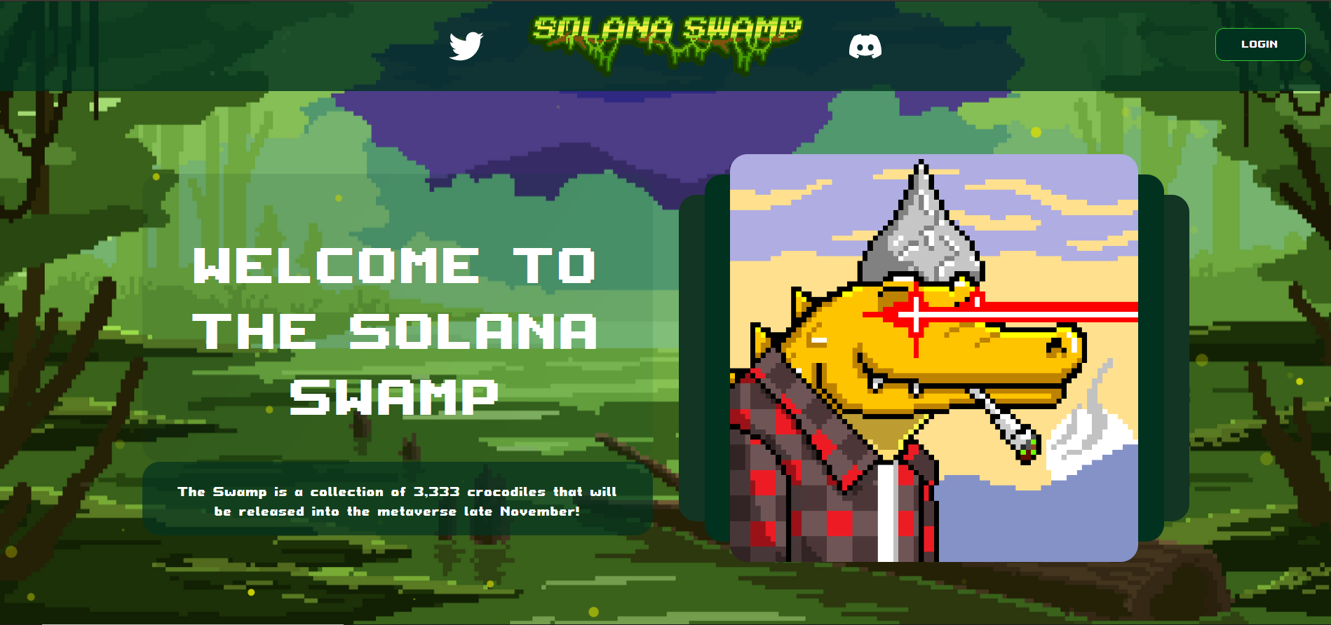 SOLANA SWAMP NFT Webiste