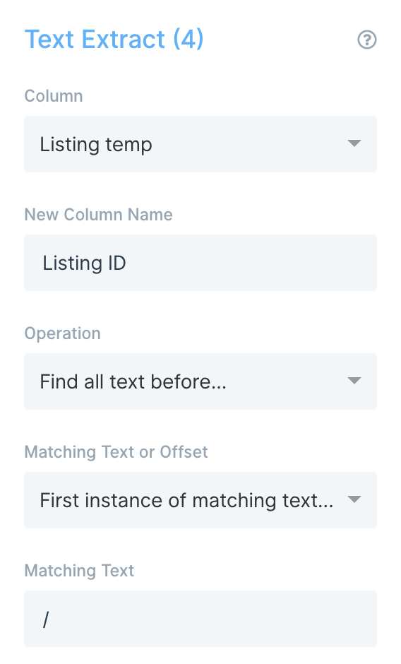 Text Extract Step