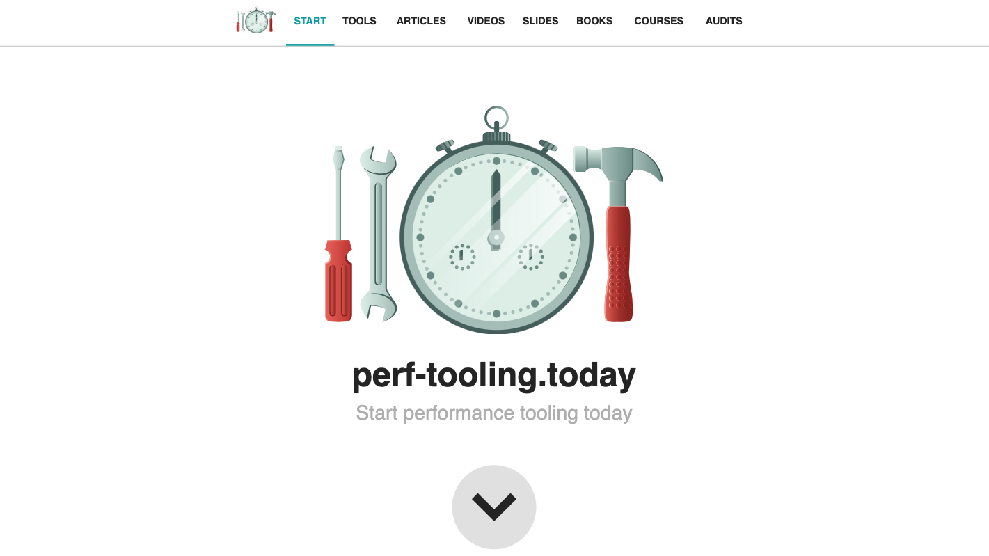 Screenshot of perf-tooling.today