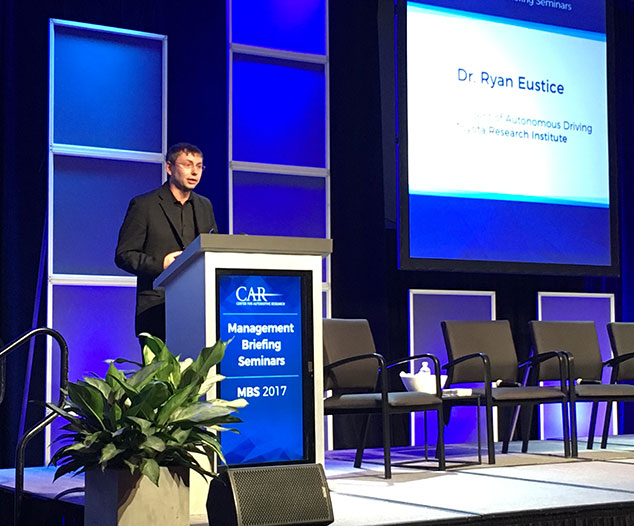 TRI's Dr. Ryan Eustice Presents Technical Challenges on the Road to Autonomous Vehicles