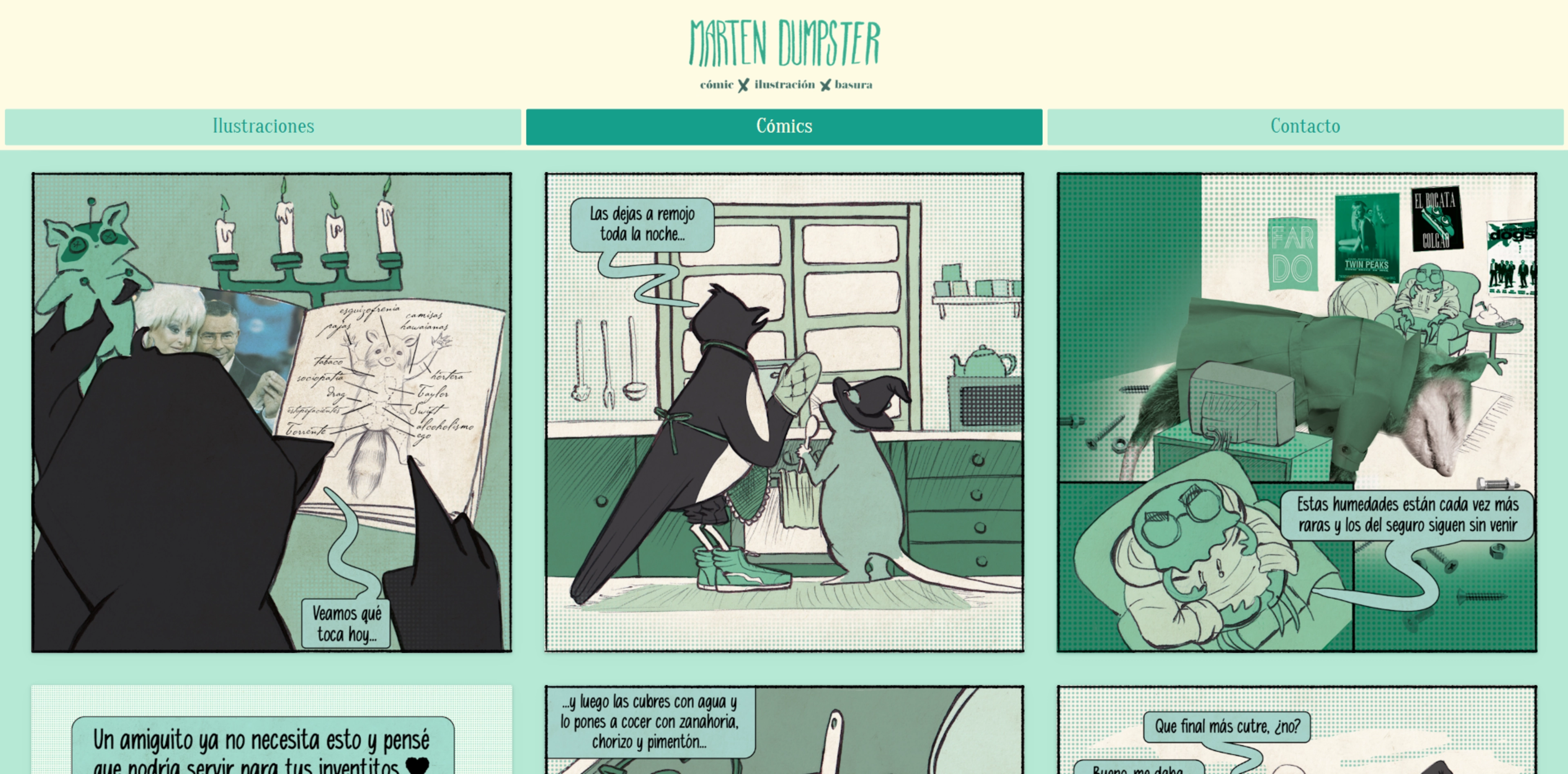 Marten Dumpster portfolio screenshot