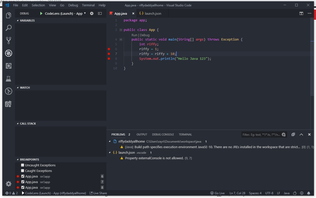 Debug 1