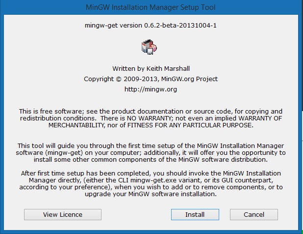 MINGW INSTALLER 1