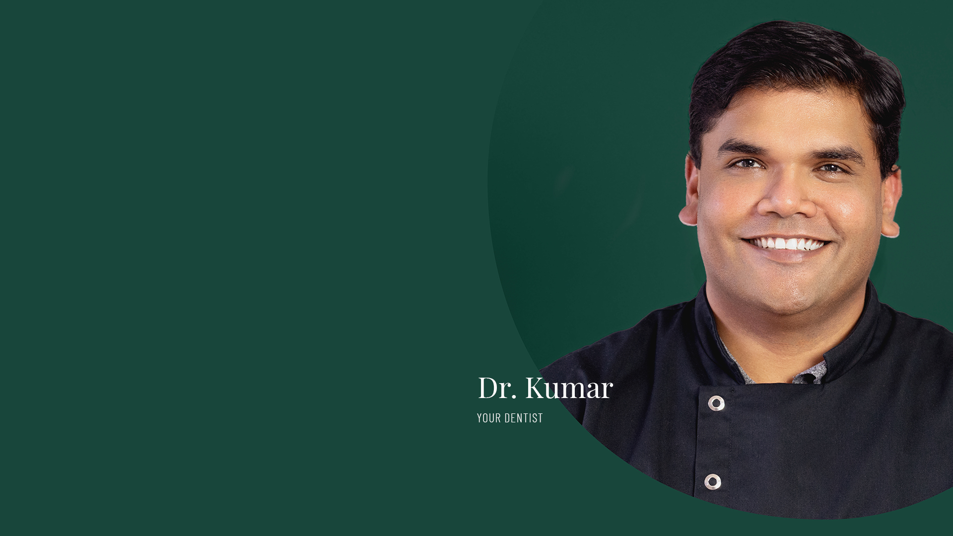 Dr. Kumar a family dentist at Vogue Dental Studios.