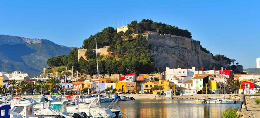 Denia's castle overlooking the port
