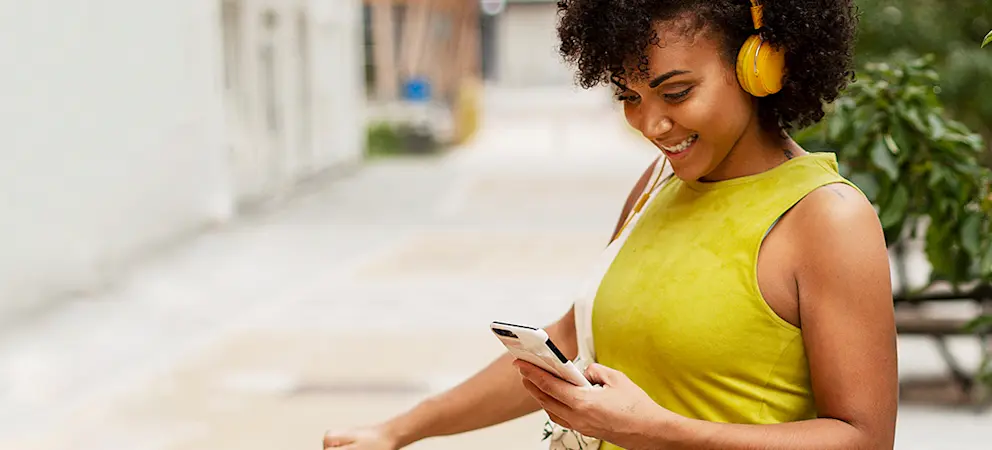 språkstöd tjej mobil