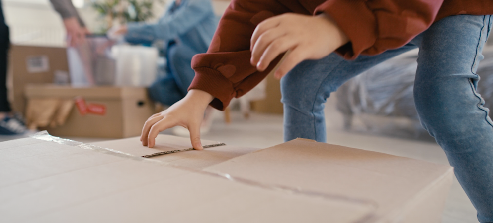 Flytta med barn bild