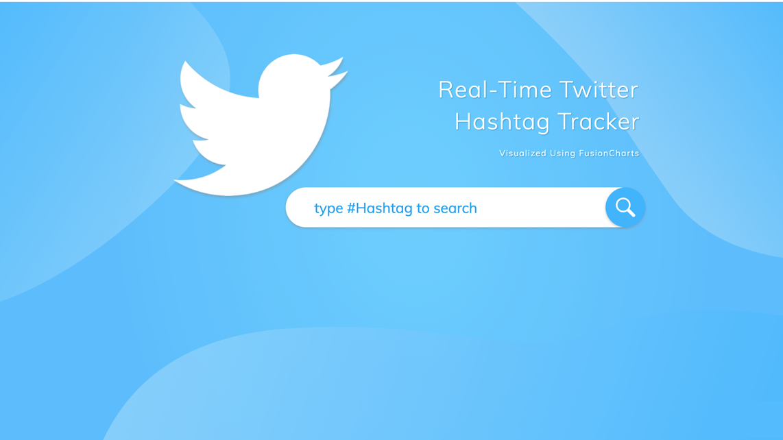 Real-time Twitter hashtag tracker
