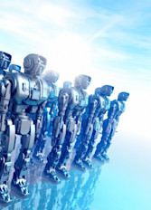 Image of rows of robots