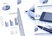 Financial chart and graph