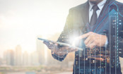Business Man Looking at Active and Passive Investments
